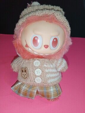 Labubu Doll outfit:  Knit Sweater Outfit: Fits A 6.7" Doll.